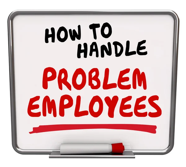 How to Handle Problem Employees Worker Management Advice — Stock Photo, Image