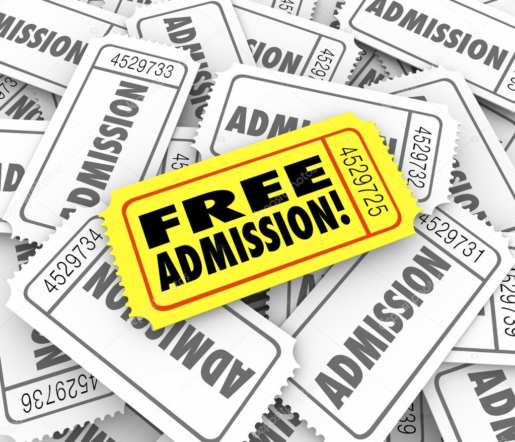 Free Admission Ticket Complimentary Access Invitation 