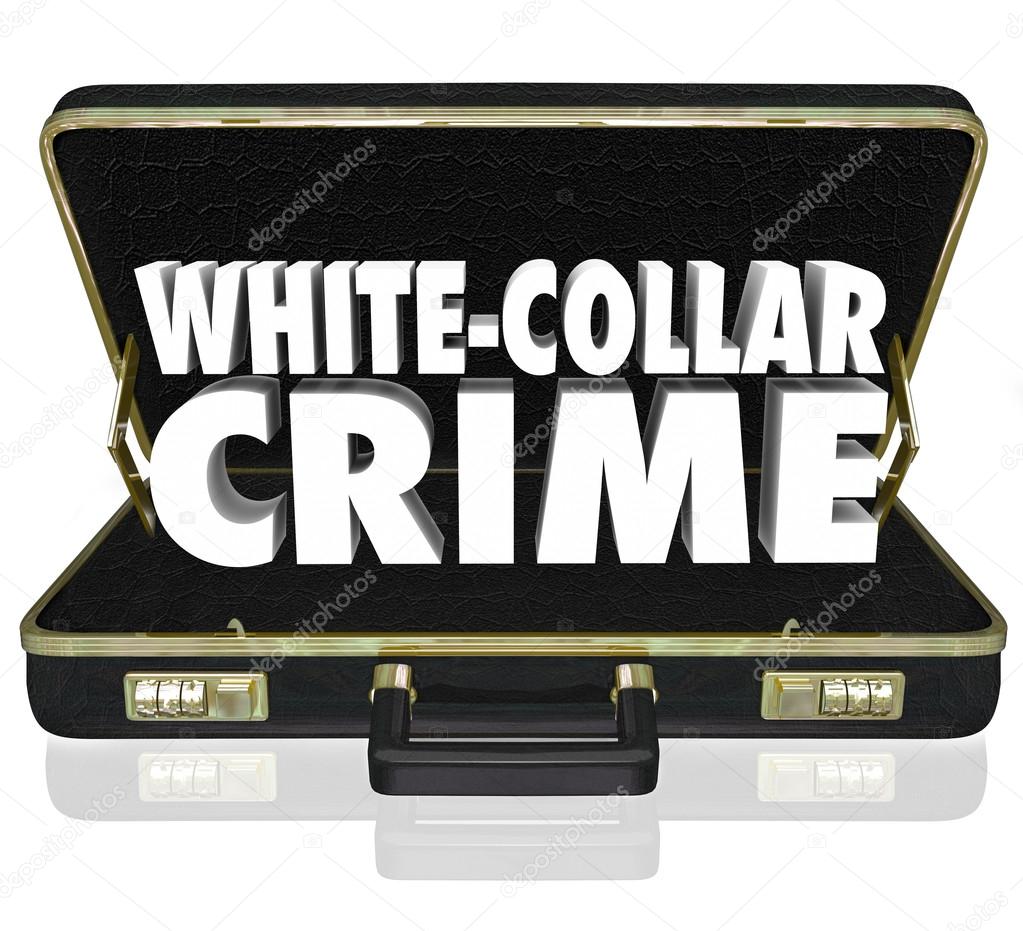 White Collar Crime 3d Words Briefcase Embezzle Fraud Theft