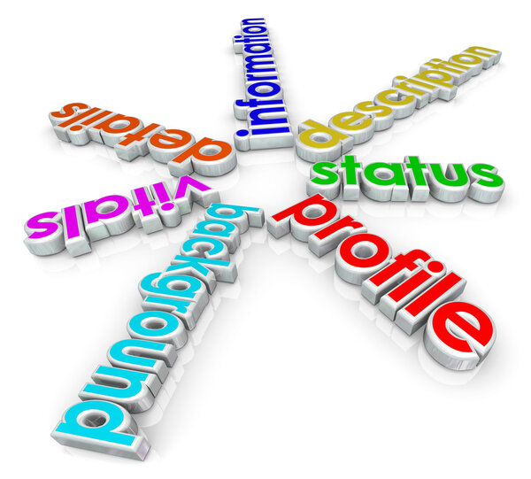 Профиль слова в 3d букв
