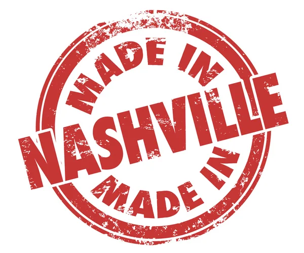 Hecho en Nashville sello — Foto de Stock