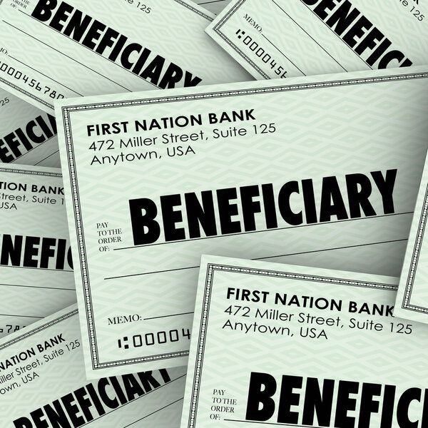 Beneficiary word on checks