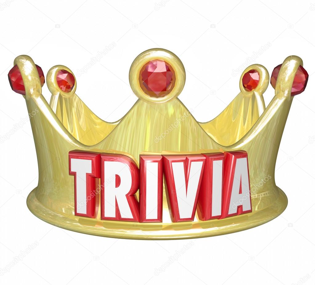 Trivia word on a gold crown