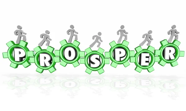 Prosper word in 3d letters — Stock Photo, Image