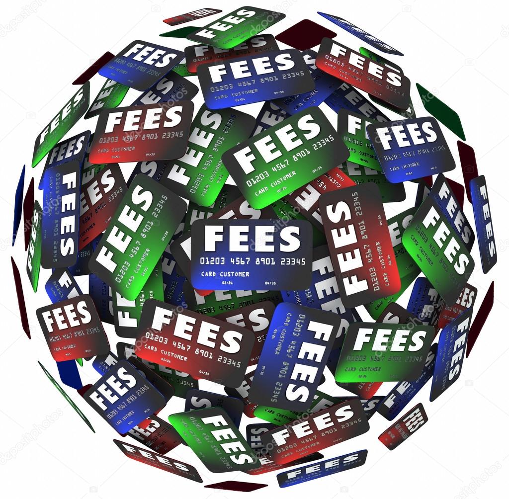 Fees words on credit cards