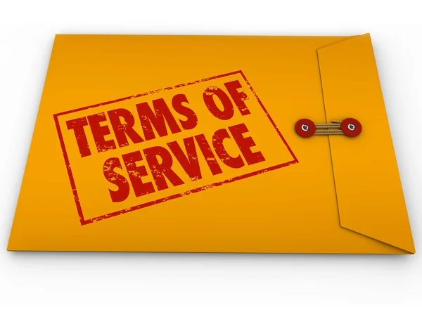 Terms of Service words on stamp — Stock Photo, Image