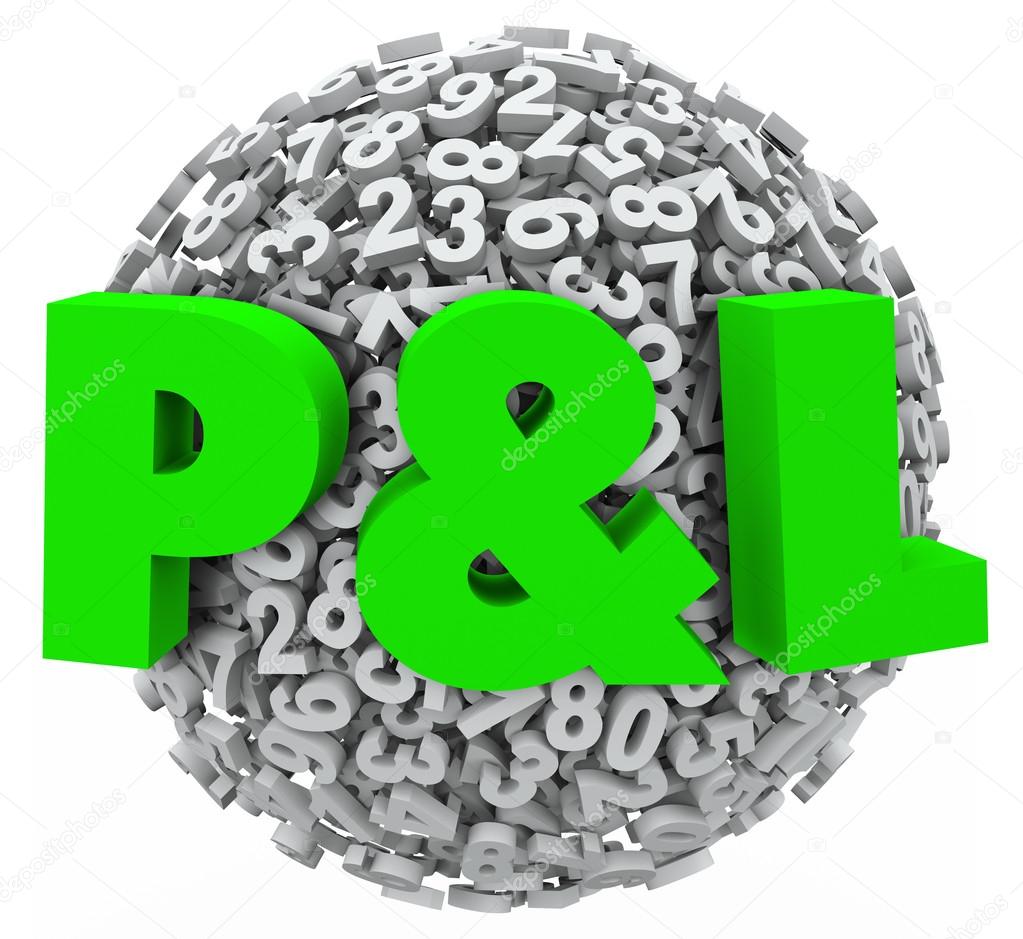 P and L letters on a ball or sphere