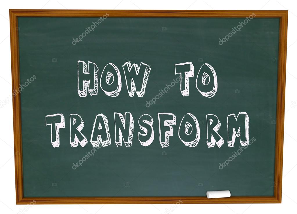 How to Transform words on a chalkboard