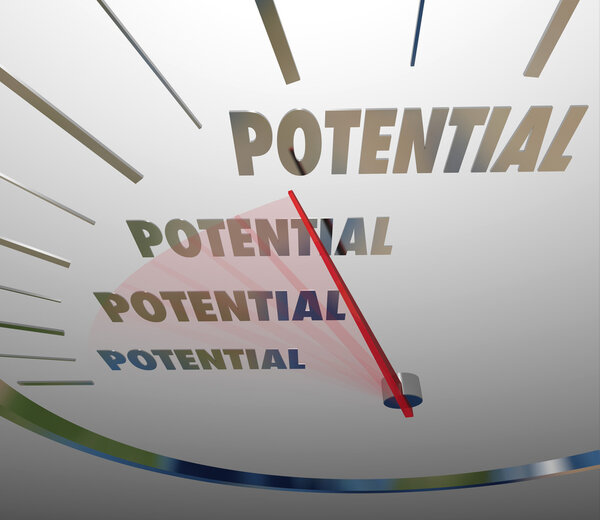 Potential word on a speedometer