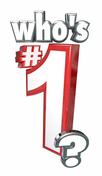 Who 's Number One in 3d letters
