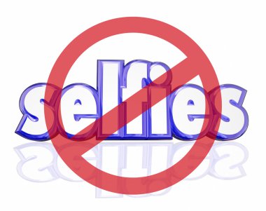 3d harfler yok Selfies sembolü