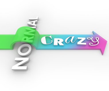 Bir ok üzerinde 3d harfleri içindeki deli sözcüğünü