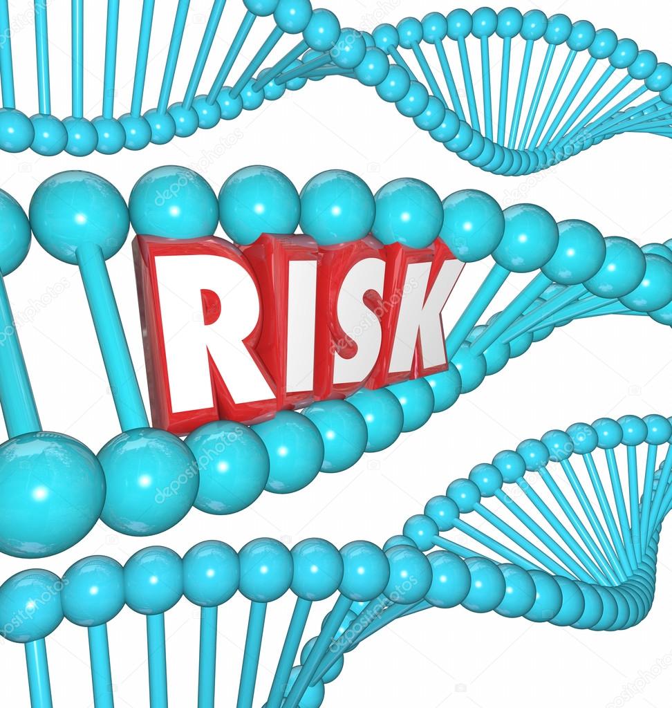 Risk word in 3d letters within a DNA strand