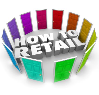 How to Retail 3d Words clipart