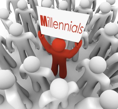 Millennials kelime kişi veya adam tarafından düzenlenen bir üye