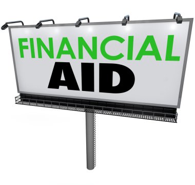 Financial Aid Billboard Sign clipart