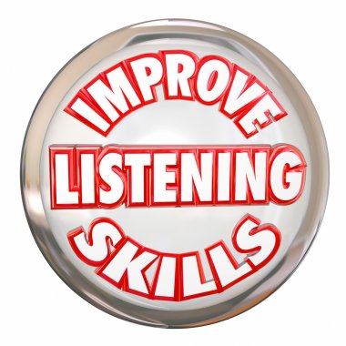 Improve Listening Skills words clipart