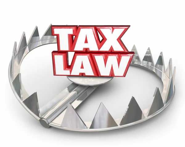 Tax Law   Red Words — Stok fotoğraf