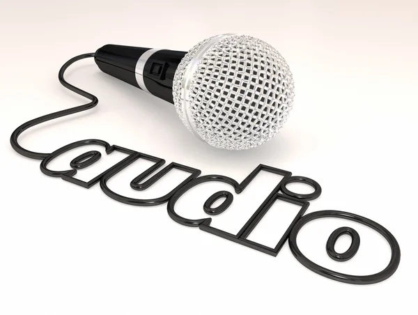 Audio Microphone Cord Sound — Stockfoto