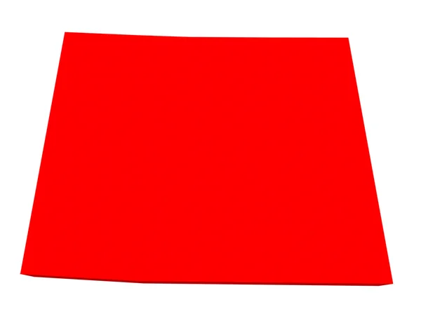 Mappa di stato di rosso 3d di usa del Colorado — Foto Stock