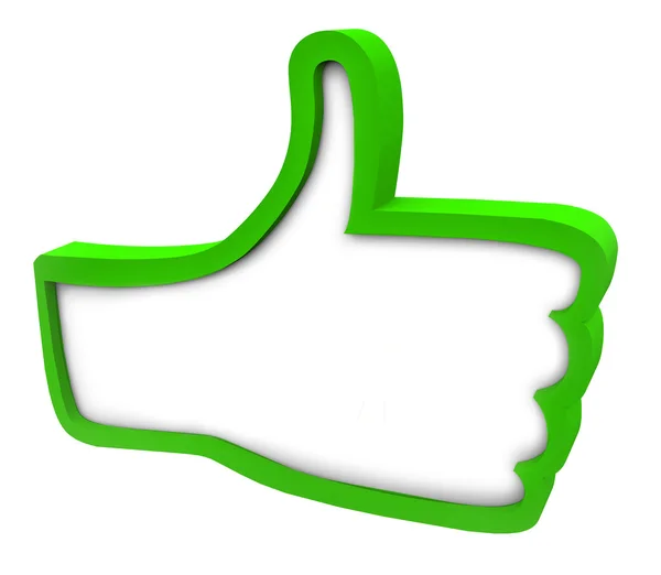 Знак "Зеленый палец" — стоковое фото