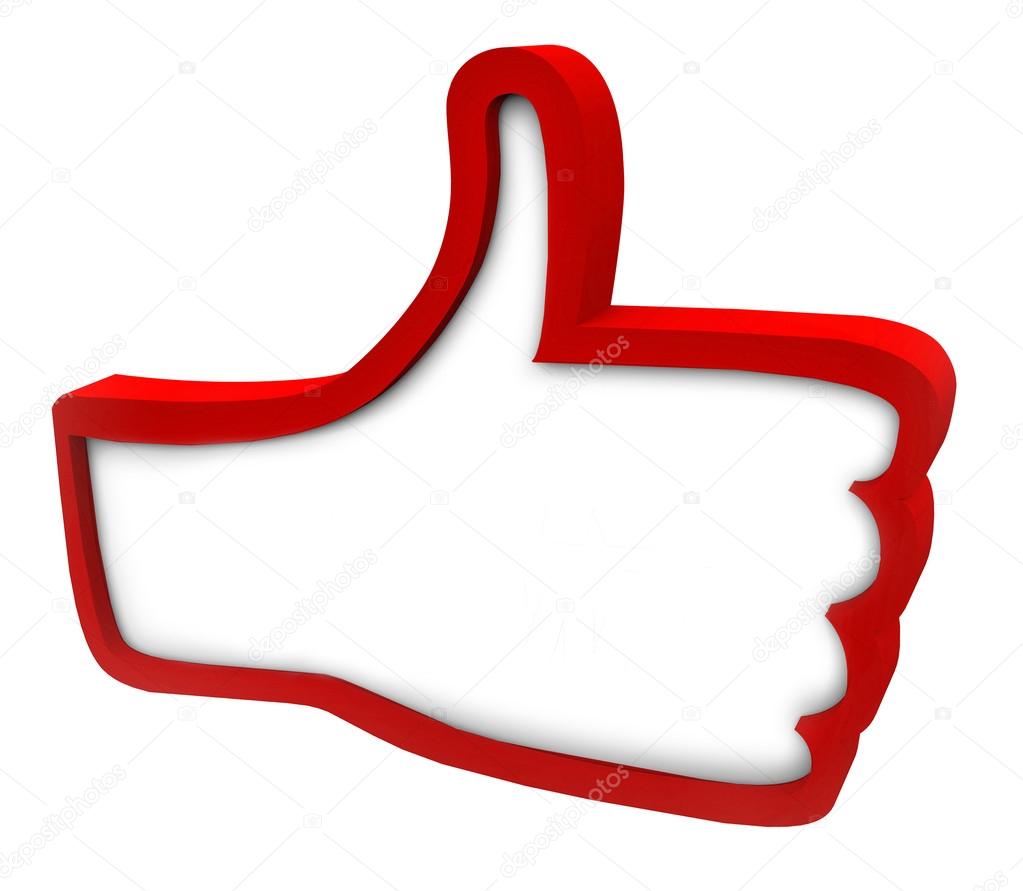 Red Thumbs Up Icon