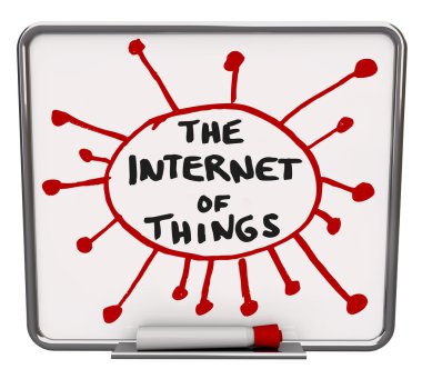 Bir diyagram üzerinde kuru şeyler Internet silmek yönetim kurulu