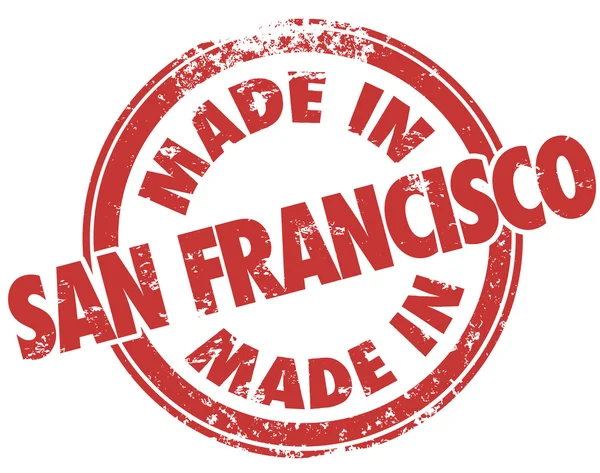 Made in San Francisco Stamp — Stockfoto