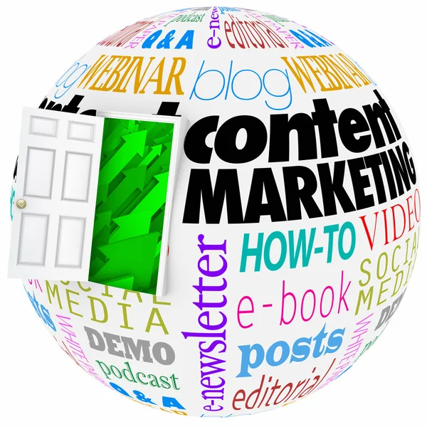 Sito web di Content Marketing — Foto Stock