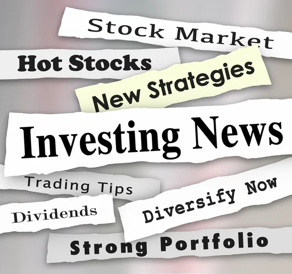 Investing News Headlines — Stock fotografie