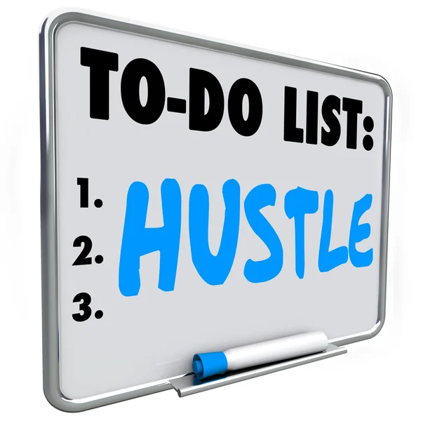 Hustle To Do List — Zdjęcie stockowe