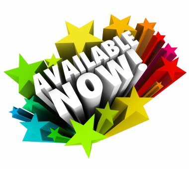 Available Now 3d Words