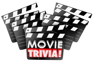 Film Trivia kelime film stüdyo clapper panoları