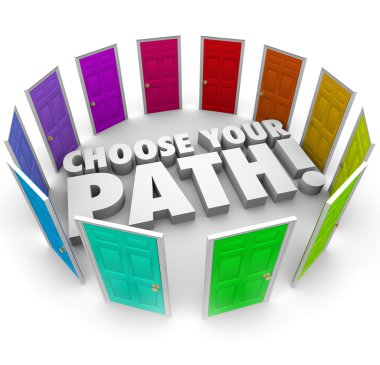 Choose Your Path For career clipart