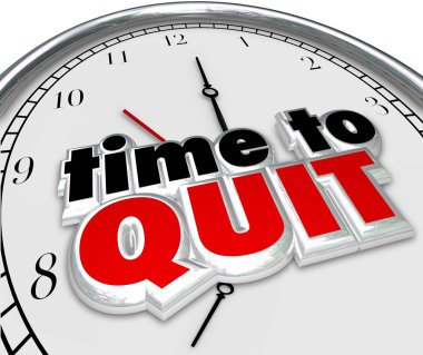 Time to Quit Clock clipart