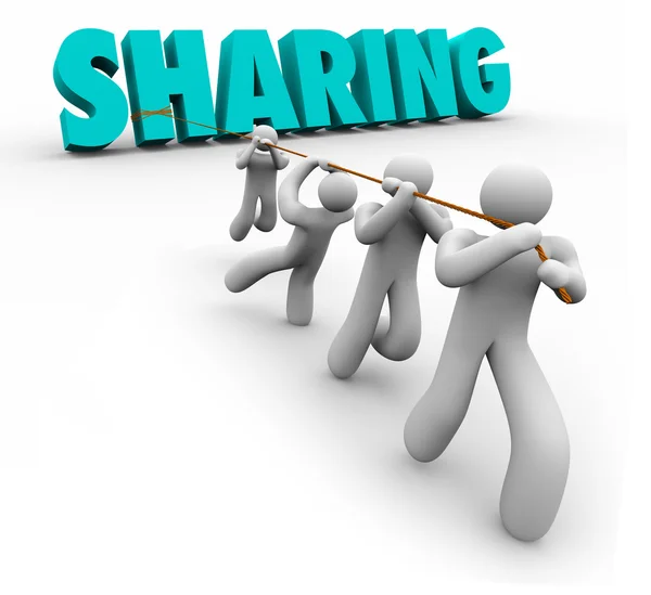 Sharing Economy People Team — Stok fotoğraf