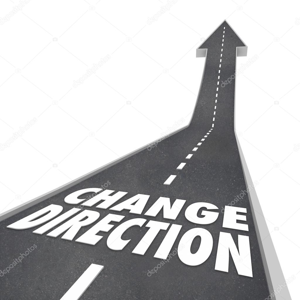 Change Direction Road Words