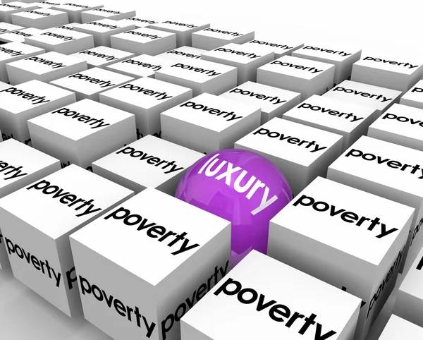 Luxury Ball Among Poverty — Stock Photo, Image