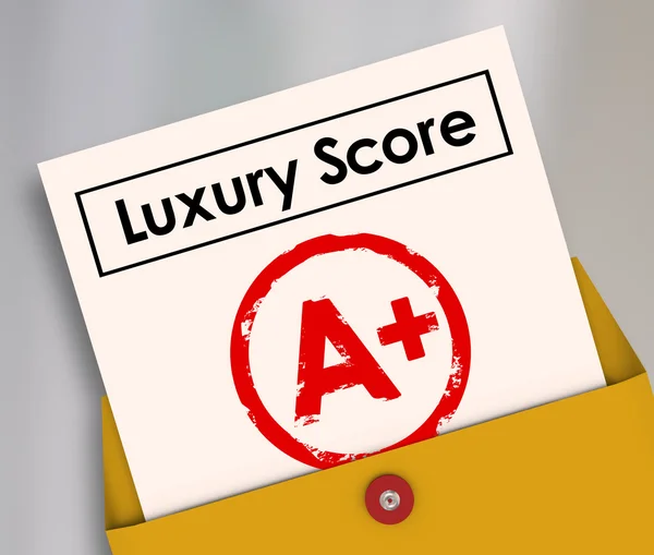 Luxury Score A Plus — Stock Photo, Image