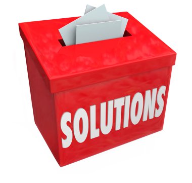 Solutions Collection Suggestion Box clipart