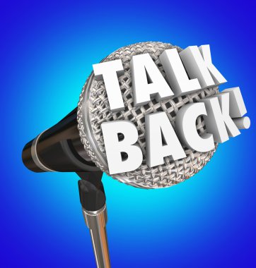 Talk Back Microphone clipart