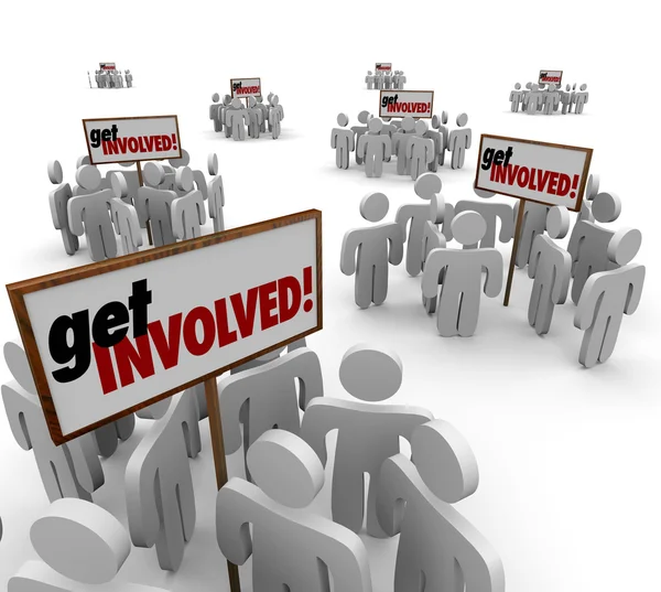 Get Involved People Participate — Stock Photo, Image