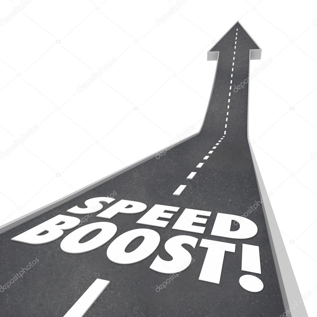 Speed Boost Words Road