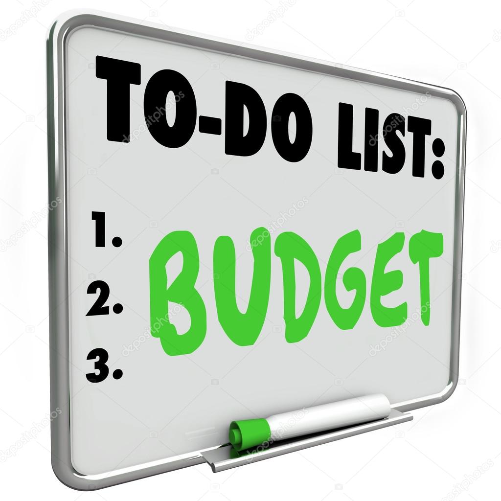 Budget To Do List