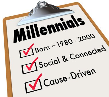 Millennials denetim listesi panosu