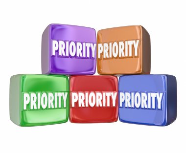 Priority Blocks Cubes Boxes clipart