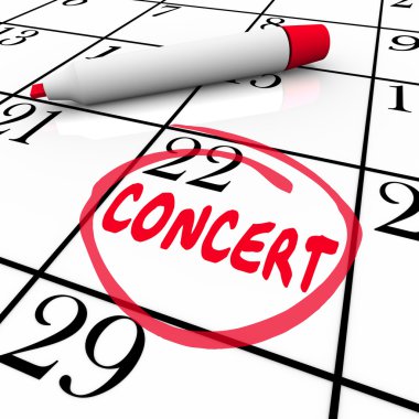 Concert Calendar Reminder