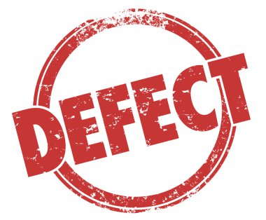 Defect Word Red Stamp