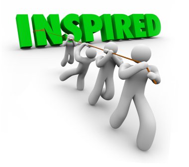 Inspired Motivated Team Working clipart