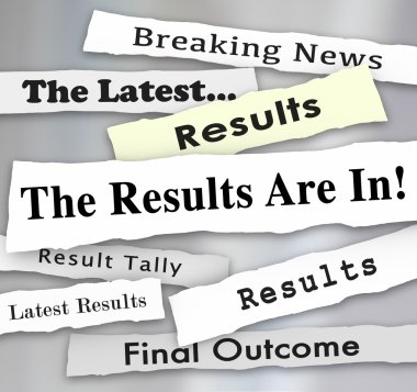 The Results Are In Newspaper